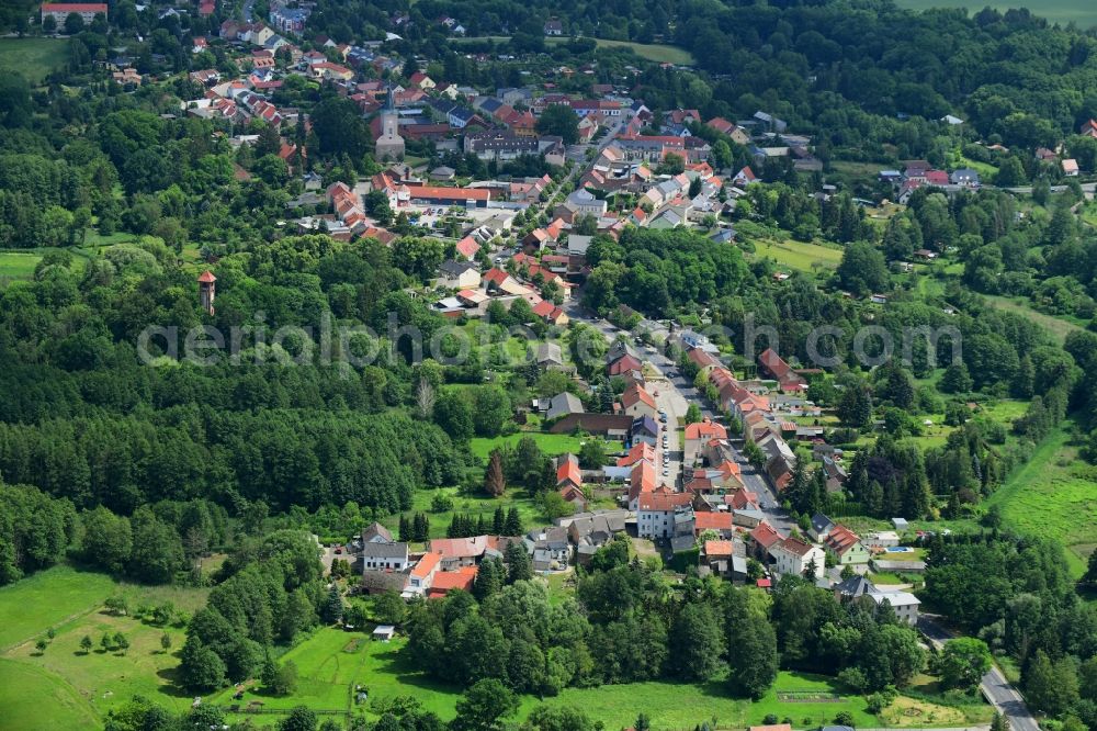 Biesenthal from the bird's eye view: Town View of the streets and houses of the residential areas in Biesenthal in the state Brandenburg, Germany