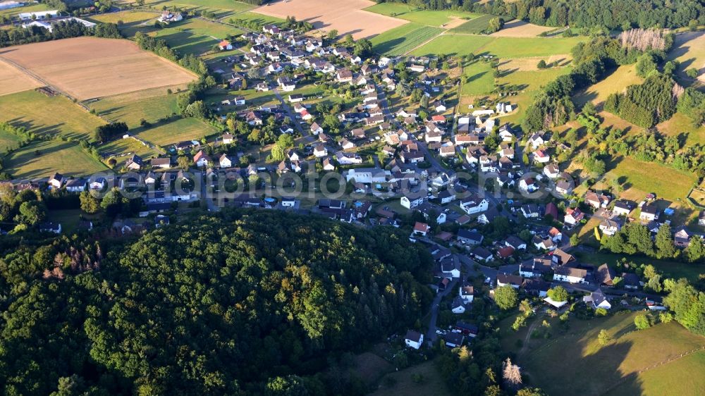 Bitze from the bird's eye view: Town View of the streets and houses of the residential areas in Bitze in the state North Rhine-Westphalia, Germany