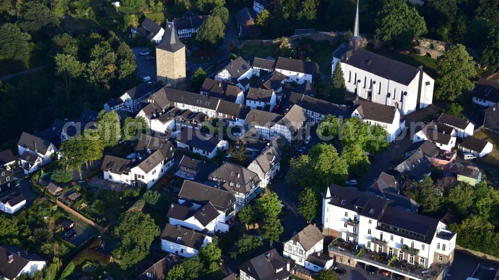 Aerial photograph Hennef (Sieg) - City view of Blankenberg (Sieg) in the state North Rhine-Westphalia, Germany