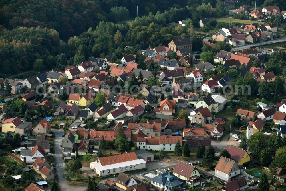 Blankenheim from above - Town View of the streets and houses of the residential areas in Blankenheim in the state Saxony-Anhalt