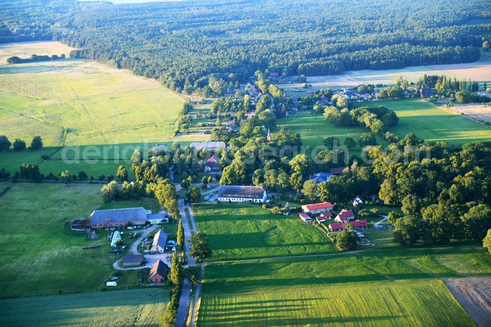 Boek from the bird's eye view: Town View of the streets and houses of the residential areas in Boek in the state Mecklenburg - Western Pomerania, Germany