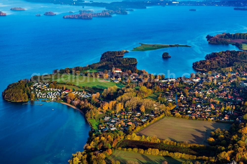 Aerial image Bosau - Bosau am Ploener See in the state Schleswig-Holstein, Germanyny