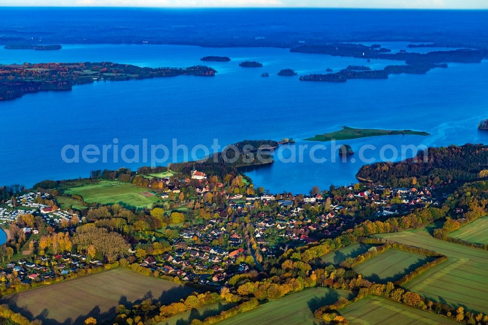 Aerial image Bosau - Bosau am Ploener See in the state Schleswig-Holstein, Germanyny