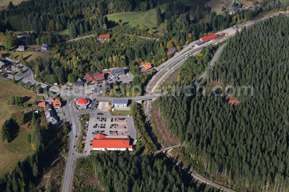 Feldberg (Schwarzwald) from the bird's eye view: View of the streets and houses of the residential areas in the district Baerental in Feldberg (Black Forest) in the state Baden-Wuerttemberg