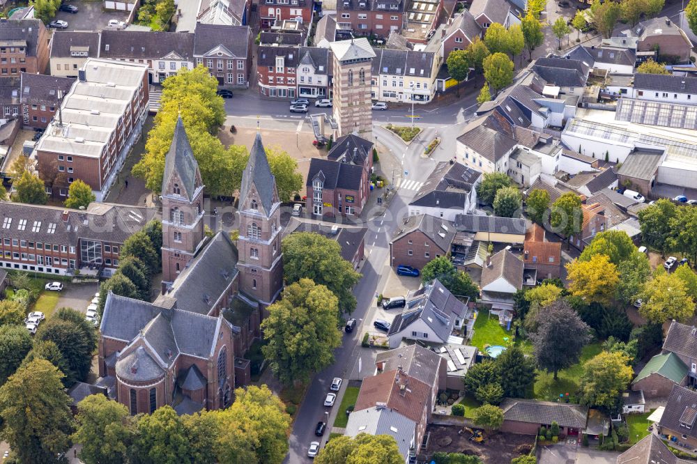 Breyell from above - View of the streets and houses of the residential areas in Breyell in the federal state of North Rhine-Westphalia, Germany