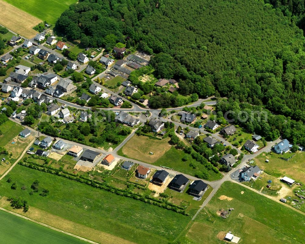 Aerial photograph Bruschied - View at Bruschied on the L184 in the state of Rhineland-Palatinate