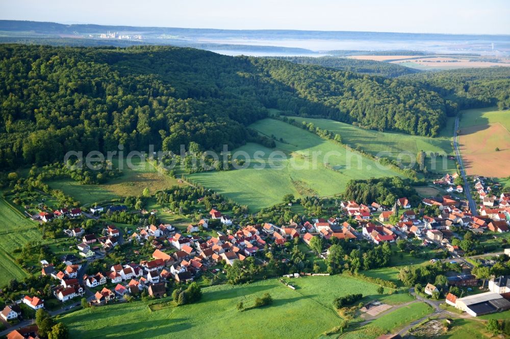 Aerial photograph Buhla - Town View of the streets and houses of the residential areas in Buhla in the state Thuringia, Germany