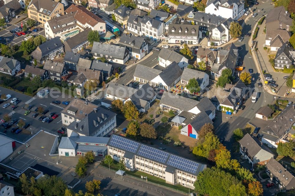 Burbach from the bird's eye view: Town View of the streets and houses of the residential areas in Burbach in the state North Rhine-Westphalia, Germany