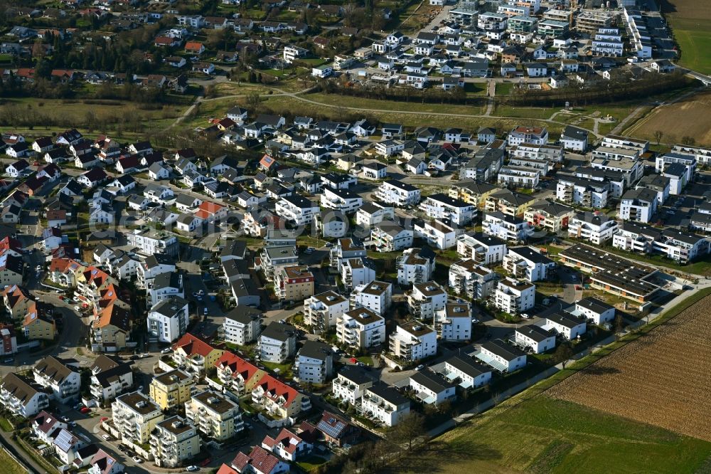 Aerial image Cappel - Town View of the streets and houses of the residential areas in Cappel in the state Baden-Wuerttemberg, Germany