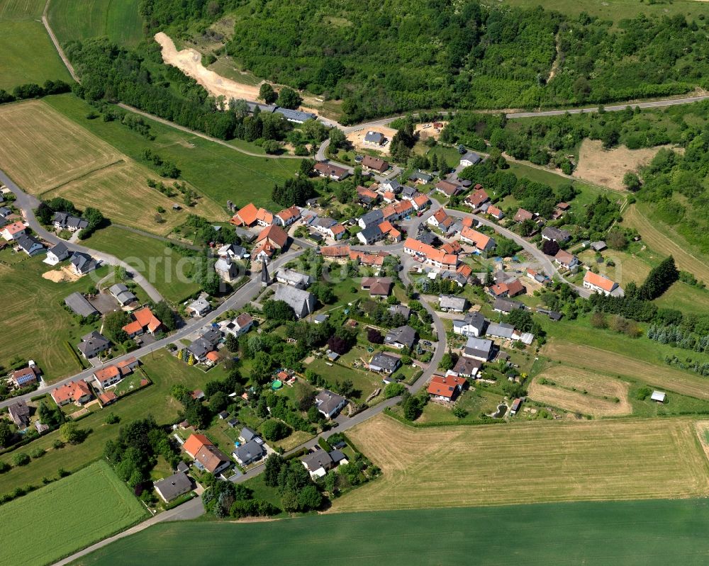 Aerial image Daubach - View at Daubach in Rhineland-Palatinate