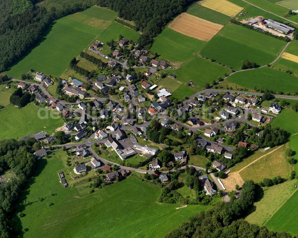 Betzdorf from above - View of Dauersberg in Rhineland-Palatinate