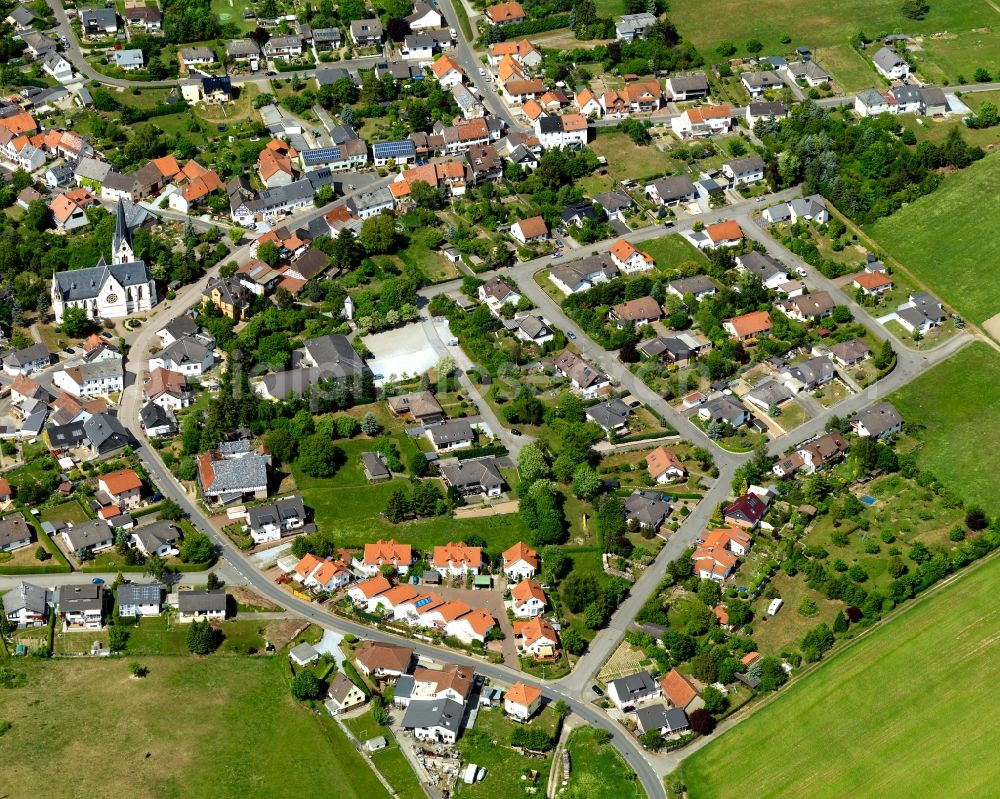 Aerial photograph Daxweiler - District view of Daxweiler in the state Rhineland-Palatinate