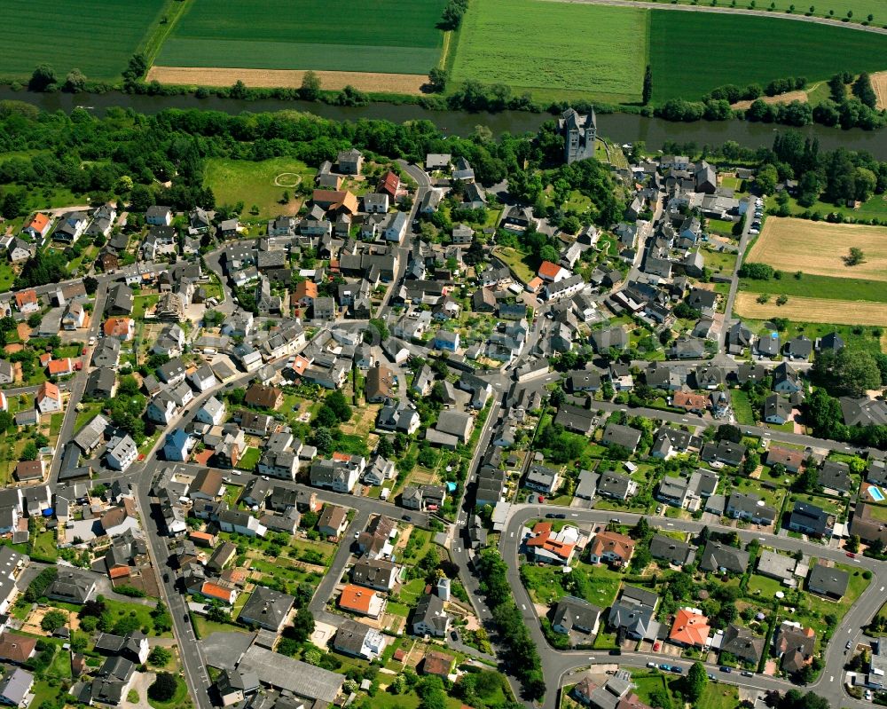 Aerial photograph Dietkirchen - Town View of the streets and houses of the residential areas in Dietkirchen in the state Hesse, Germany