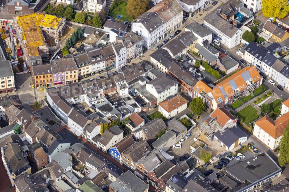 Dülken from above - View of the streets and houses of the residential areas in Duelken in the federal state of North Rhine-Westphalia, Germany