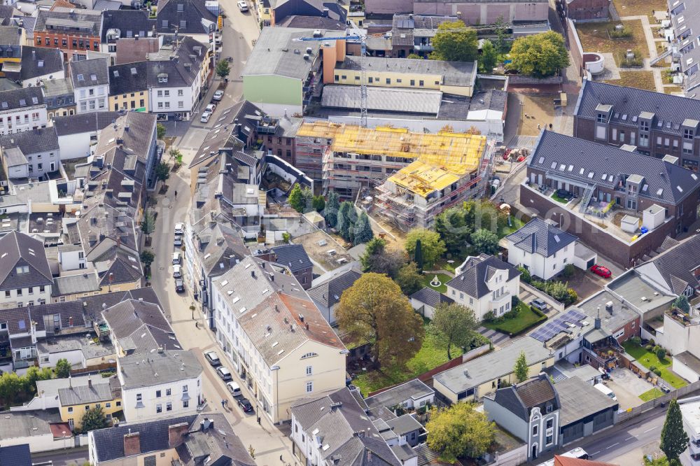 Dülken from the bird's eye view: View of the streets and houses of the residential areas in Duelken in the federal state of North Rhine-Westphalia, Germany