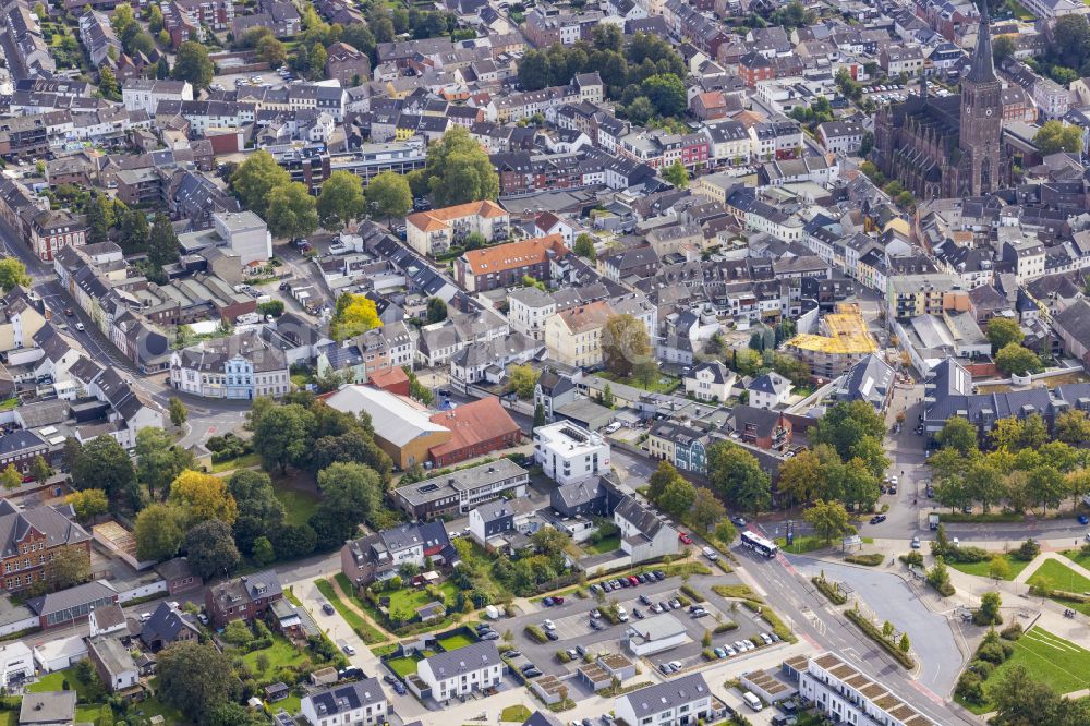 Aerial image Dülken - View of the streets and houses of the residential areas in Duelken in the federal state of North Rhine-Westphalia, Germany