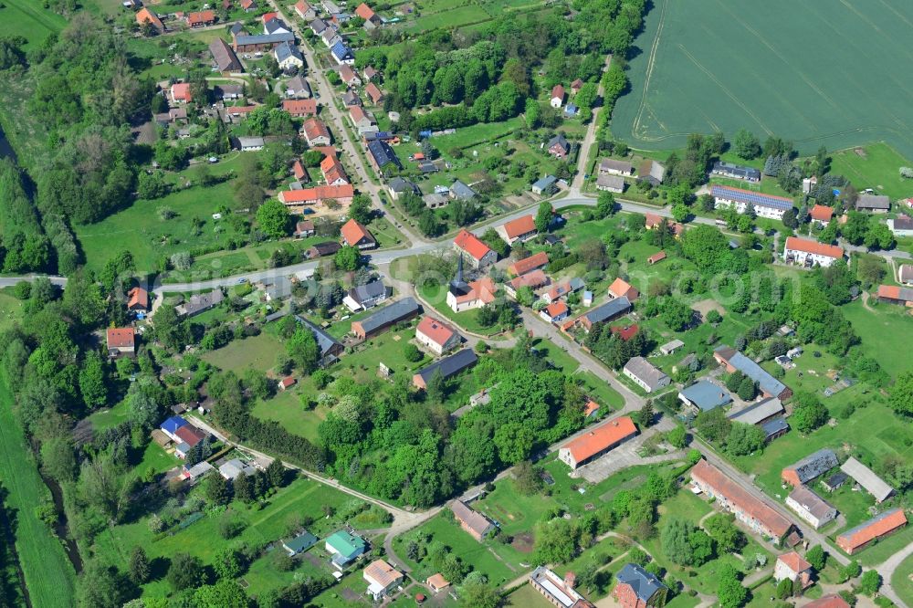 Aerial photograph Winkel - Town View from the village Winkel in Brandenburg