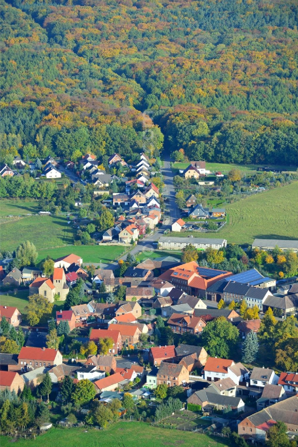 Ivenrode from the bird's eye view: Village view of Ivenrode in Saxony-Anhalt