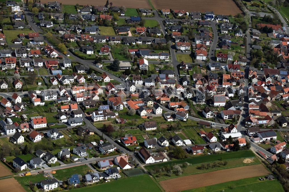 Aerial image Dornholzhausen - Town View of the streets and houses of the residential areas in Dornholzhausen in the state Hesse