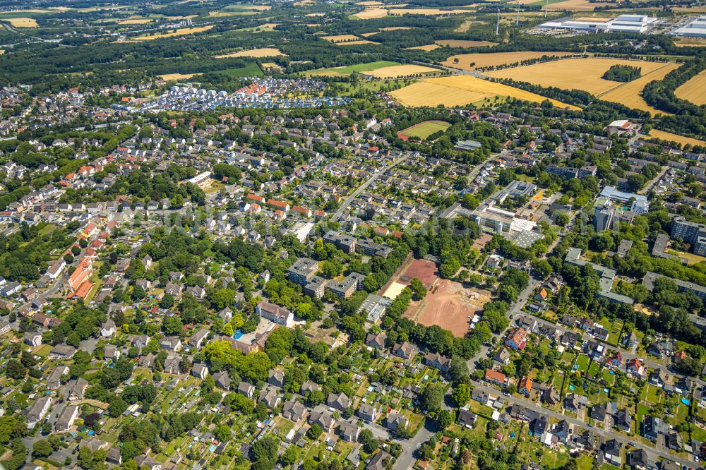 Aerial image Dortmund - Town View of the streets and houses of the residential areas in the district Nette in Dortmund at Ruhrgebiet in the state North Rhine-Westphalia, Germany