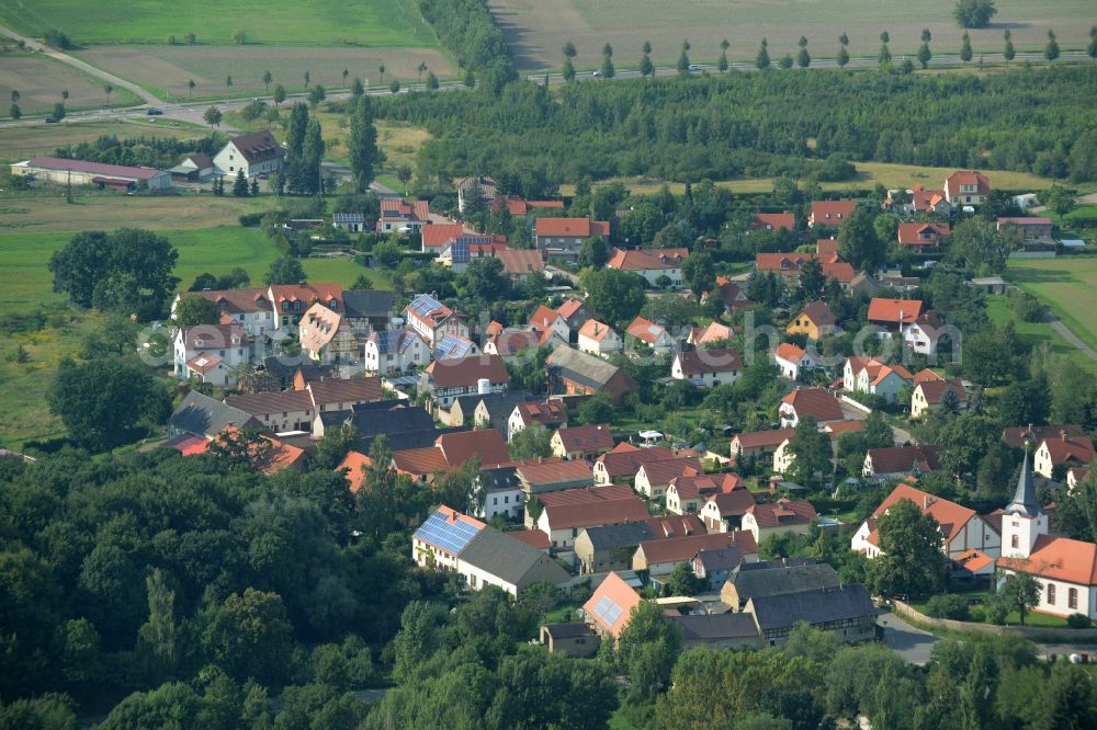 Grosspösna from above - View of Dreiskau-Muckern in the state of Saxony