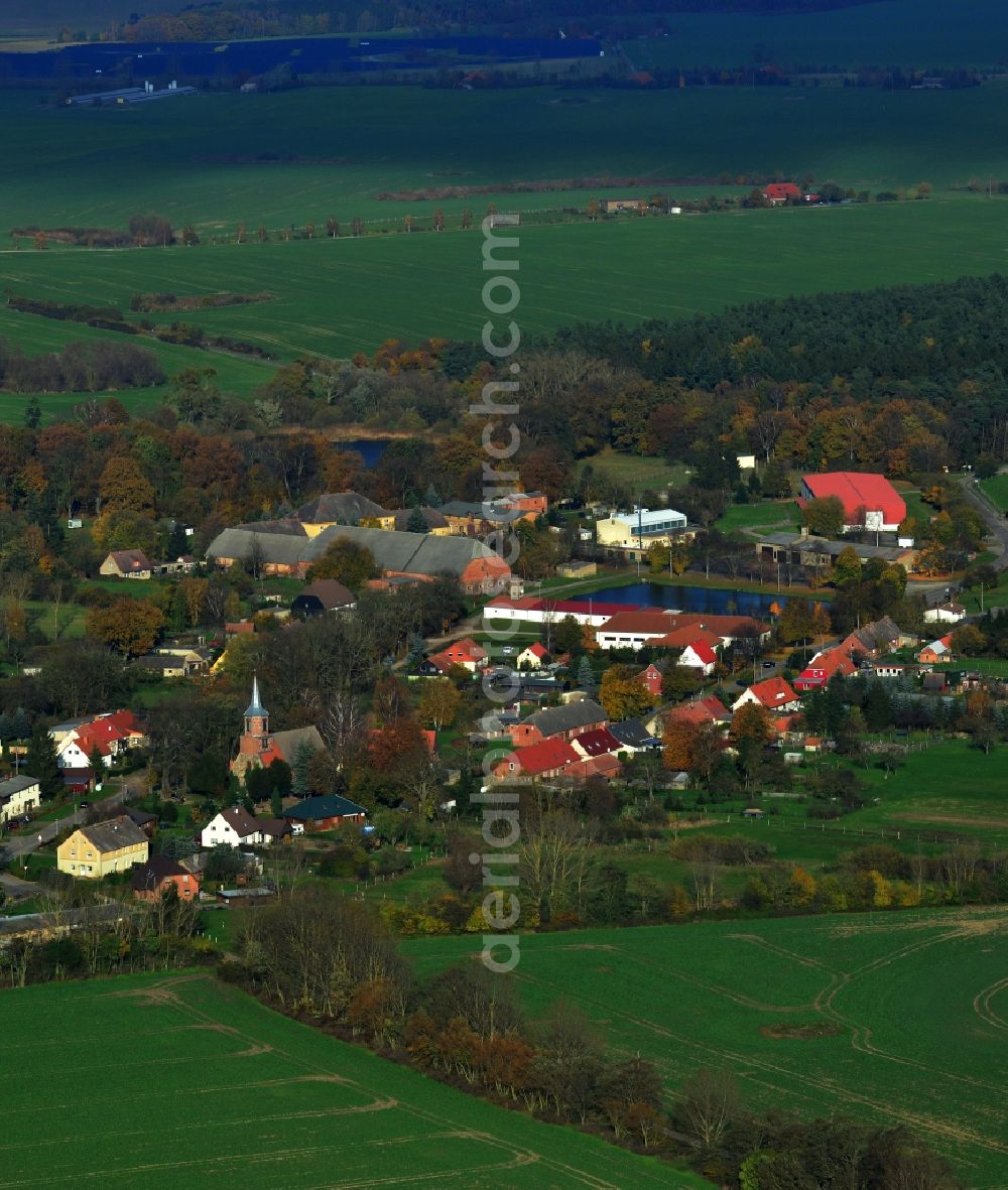 Friedland Eichhorst from above - Town view of Eichhorst in Friedland in the state Mecklenburg-West Pomerania