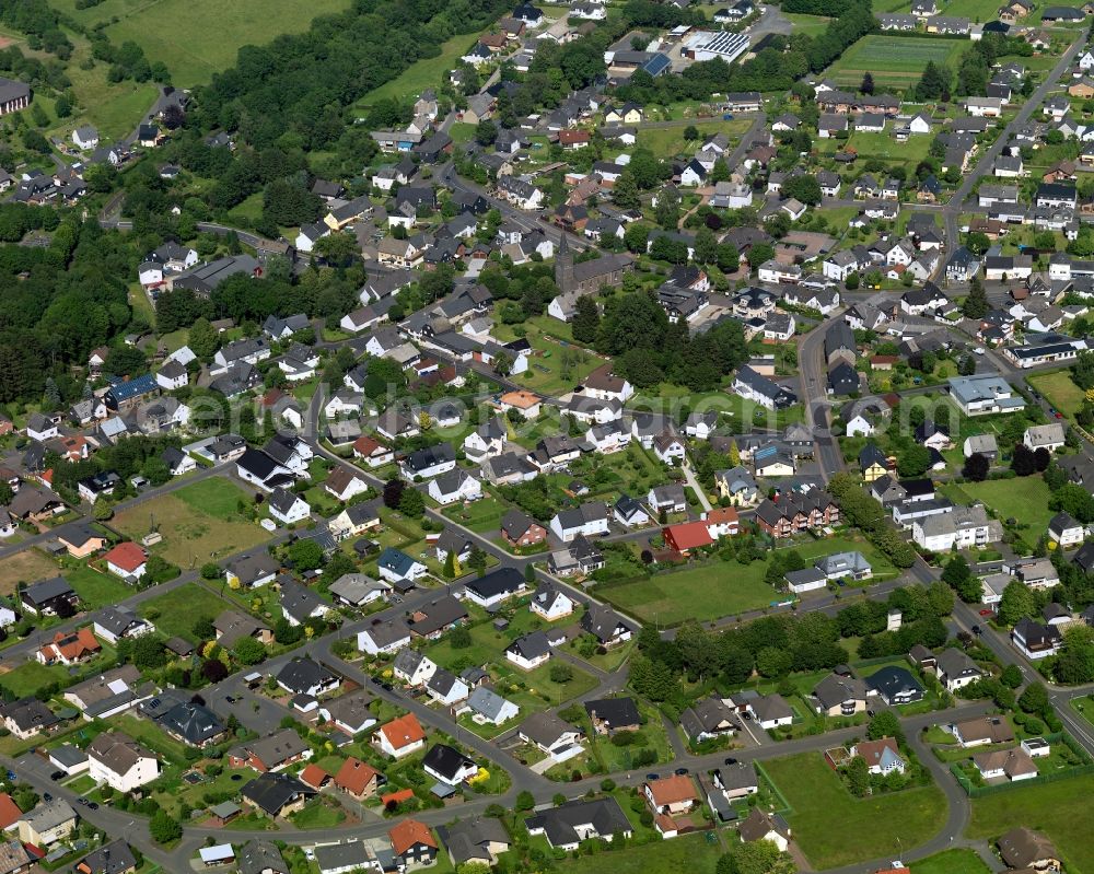 Aerial image Elkenroth - View of Elkenroth in Rhineland-Palatinate