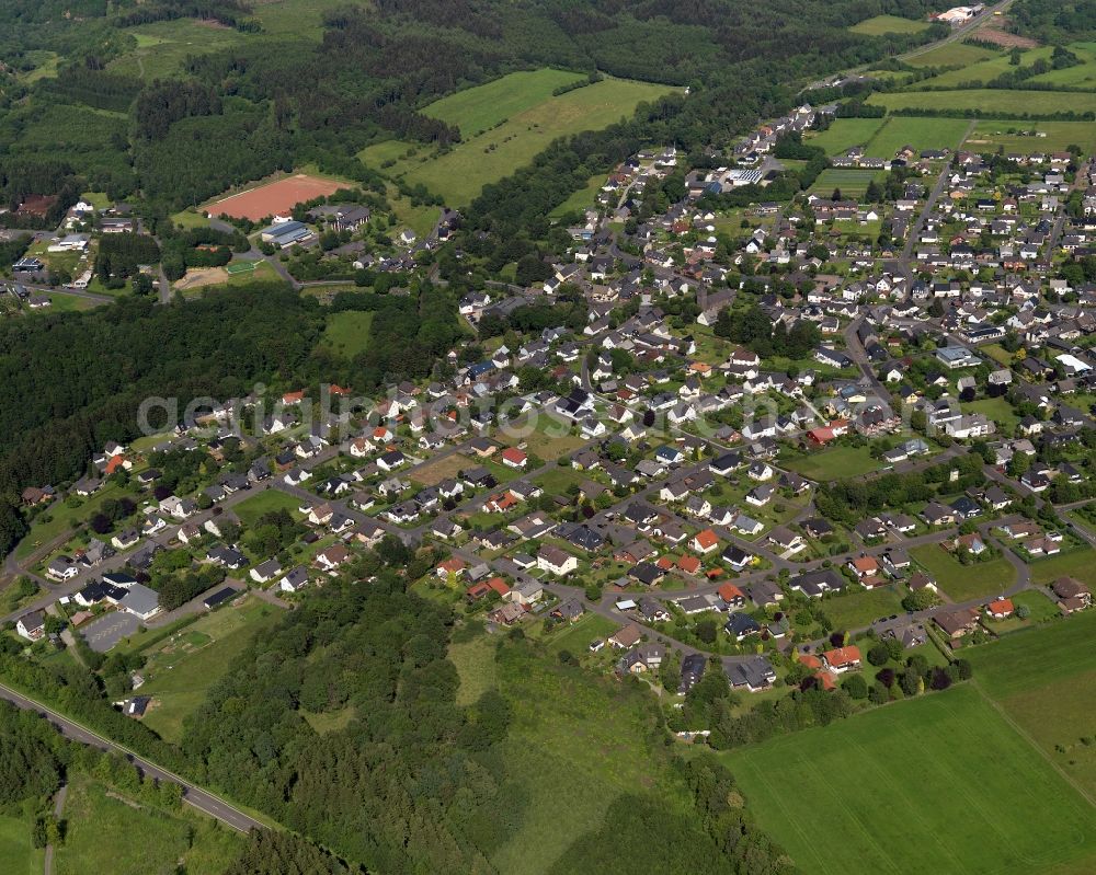 Aerial photograph Elkenroth - View of Elkenroth in Rhineland-Palatinate