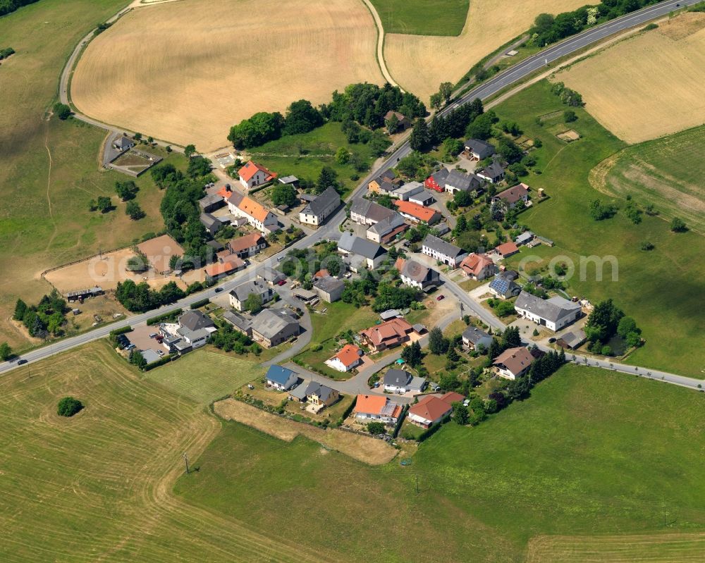 Ellenberg from above - District view of Ellenberg in the state Rhineland-Palatinate