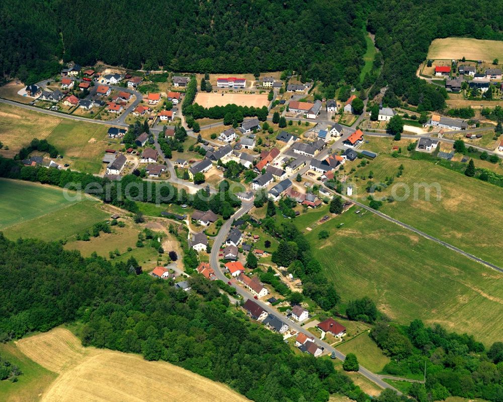 Aerial image Ellweiler - Dstrict view of Ellweiler in the state Rhineland-Palatinate