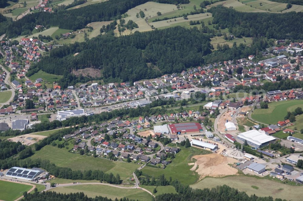 Aerial image Elzach - Local view of Elzach in the state of Baden-Württemberg