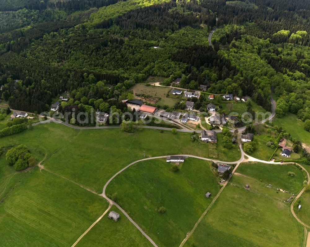 Aerial photograph Hümmel - Village Falkenberg in Huemmel in Rhineland-Palatinate