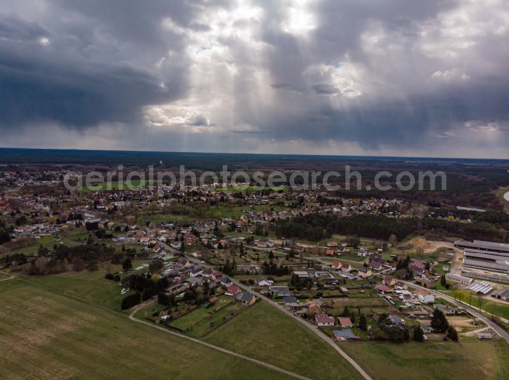 Aerial photograph Finowfurt - Town View of the streets and houses of the residential areas in Finowfurt in the state Brandenburg, Germany