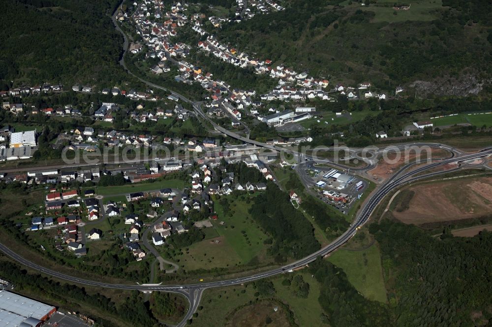 Fischbach from above - Local view of Fischbach in the state of Rhineland-Palatinate