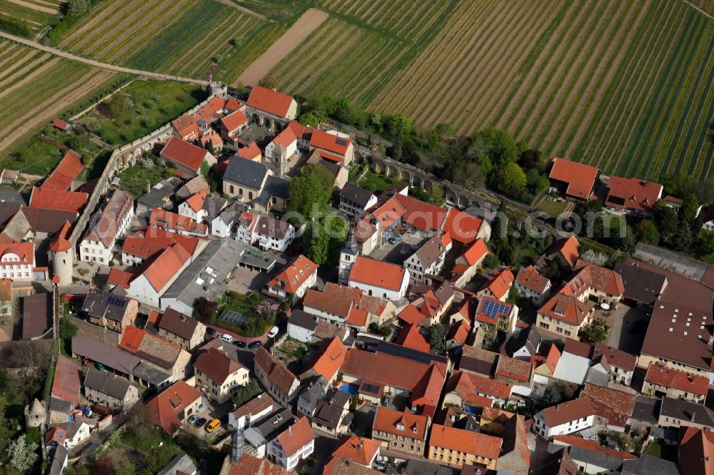 Aerial image Flörsheim - Dalsheim - Townscape Flörsheim-Dalsheim in the state of Rhineland-Palatinate