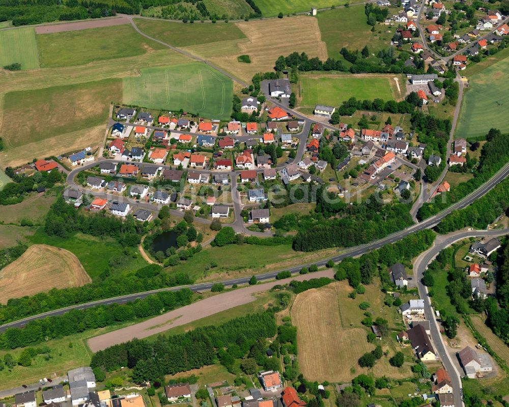 Fohren-Linden from the bird's eye view: View at Fohren-Linden, on the L348, in Rhineland-Palatinate