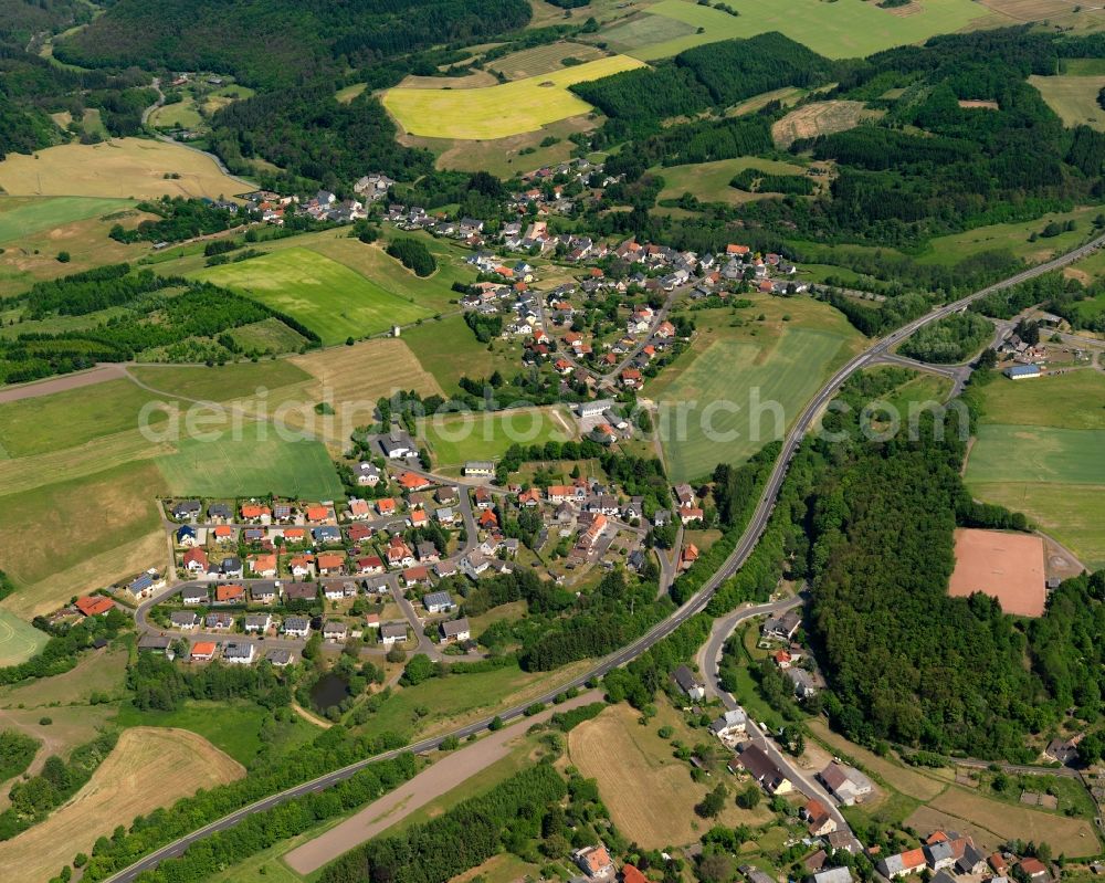 Aerial image Fohren-Linden - View at Fohren-Linden, on the L348, in Rhineland-Palatinate