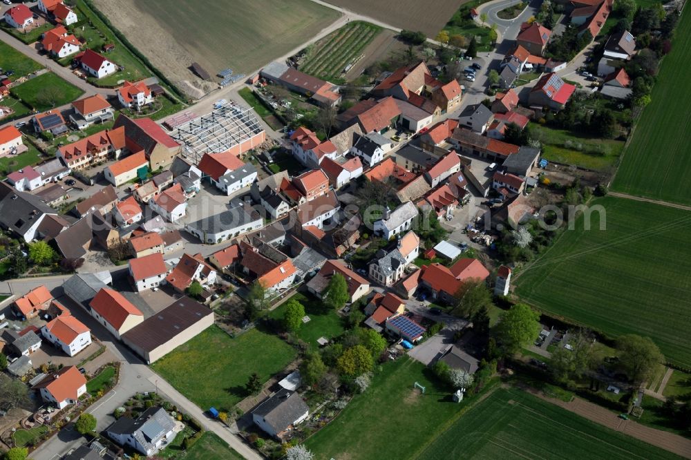 Aerial image Frettenheim - Townscape of Frettenheim is a municipality in the district Alzey-Worms in Rhineland-Palatinate