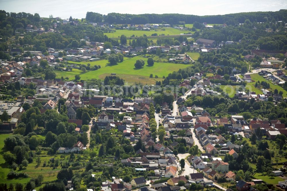 Aerial image Friedrichswalde - Town View of the streets and houses of the residential areas in Friedrichswalde in the state Brandenburg