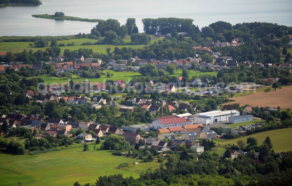 Aerial photograph Friedrichswalde - Town View of the streets and houses of the residential areas in Friedrichswalde in the state Brandenburg