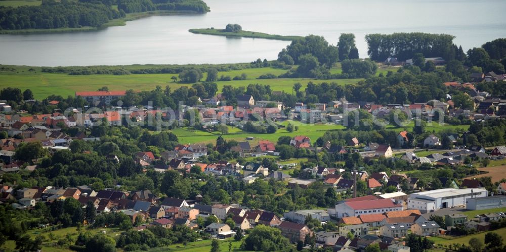 Aerial image Friedrichswalde - Town View of the streets and houses of the residential areas in Friedrichswalde in the state Brandenburg