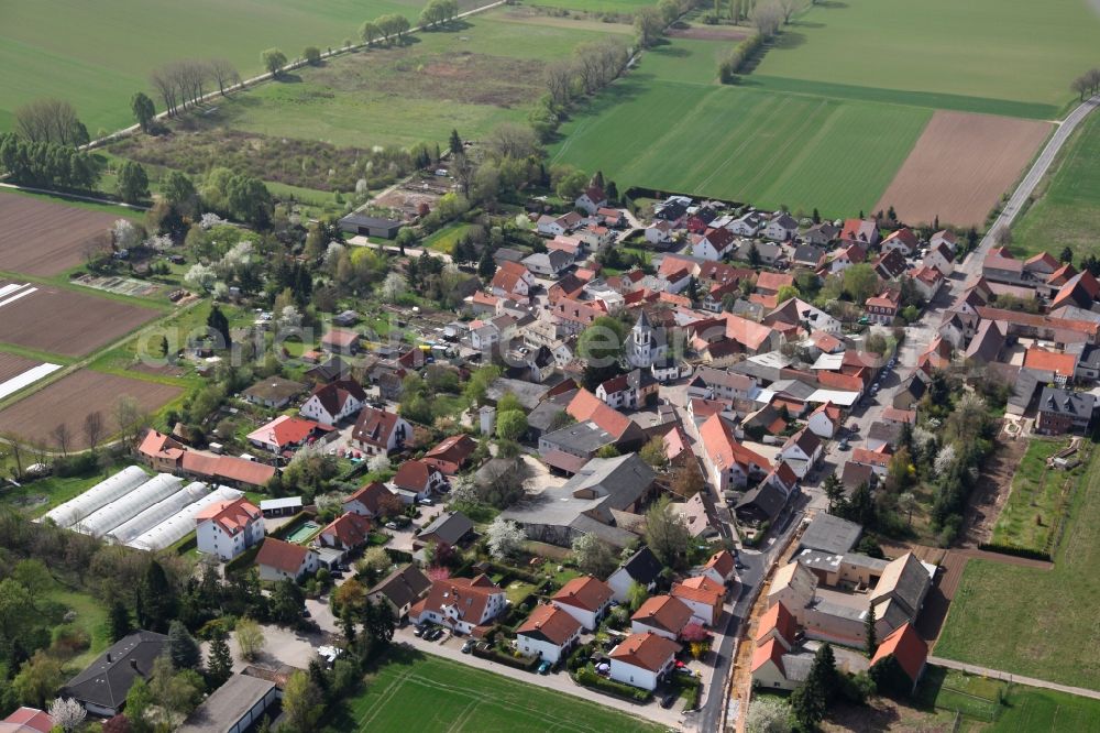 Aerial image Gau-Odernheim / Gau-Köngernheim - Local view of Gau-Köngernheim, a district of Gau-Odernheim in Rhineland-Palatinate