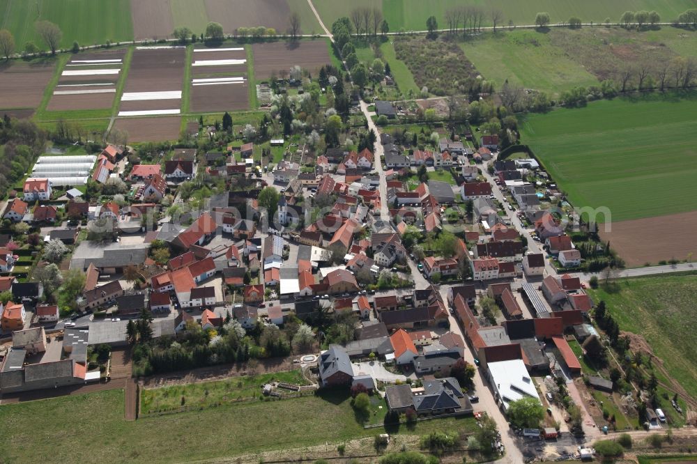 Aerial photograph Gau-Odernheim / Gau-Köngernheim - Local view of Gau-Köngernheim, a district of Gau-Odernheim in Rhineland-Palatinate