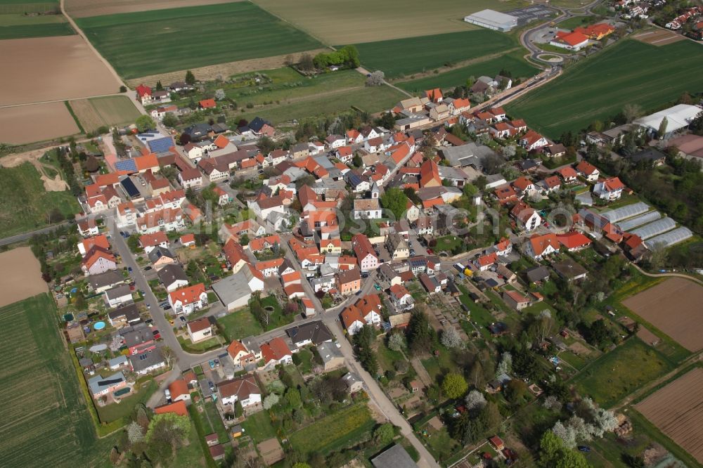 Aerial photograph Gau-Odernheim / Gau-Köngernheim - Local view of Gau-Köngernheim, a district of Gau-Odernheim in Rhineland-Palatinate