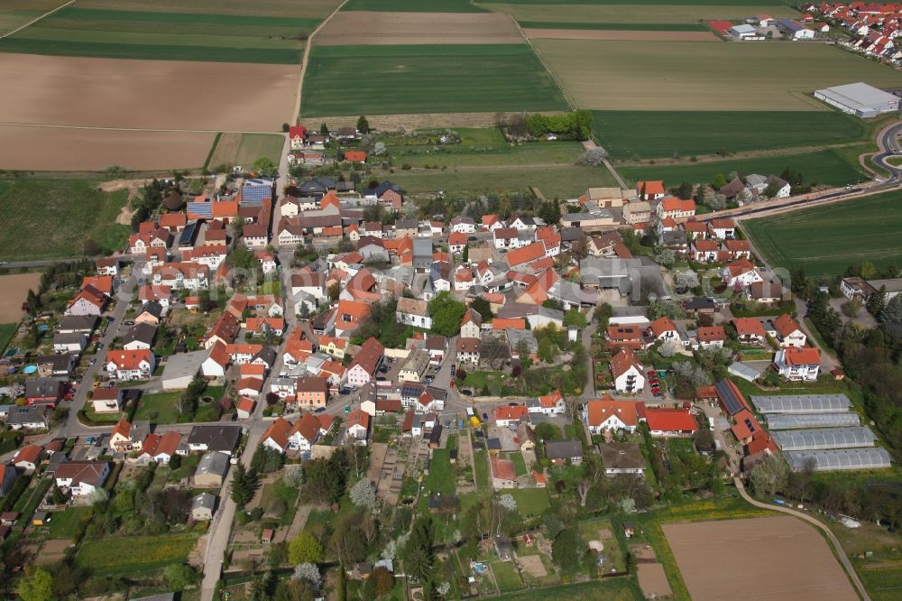 Aerial image Gau-Odernheim / Gau-Köngernheim - Local view of Gau-Köngernheim, a district of Gau-Odernheim in Rhineland-Palatinate