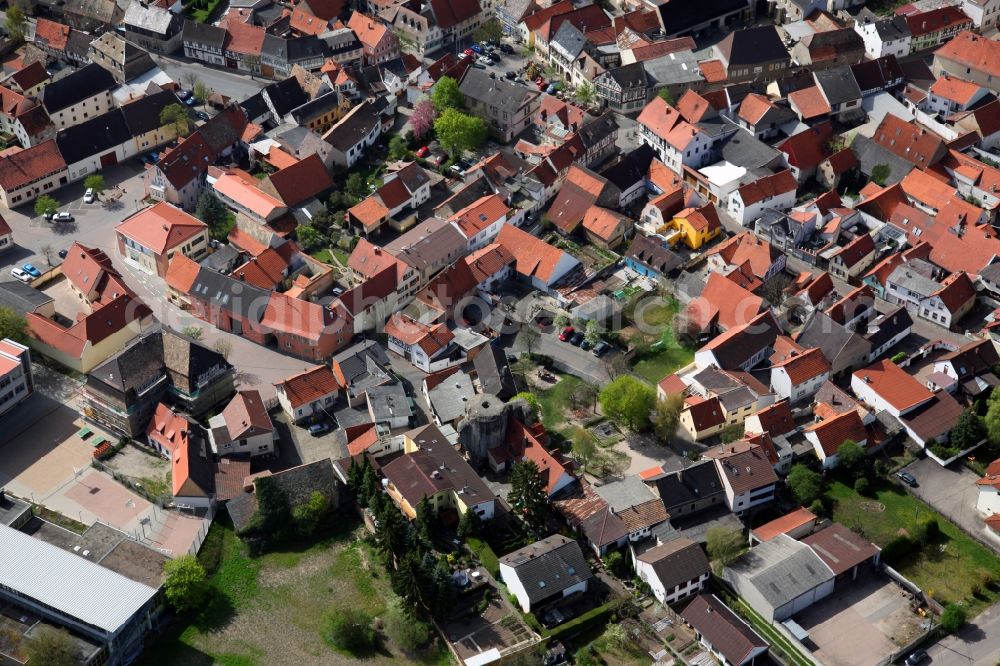 Gau-Odernheim from the bird's eye view: View of Gau- Odernheim in Alzey-Worms district in Rhineland-Palatinate