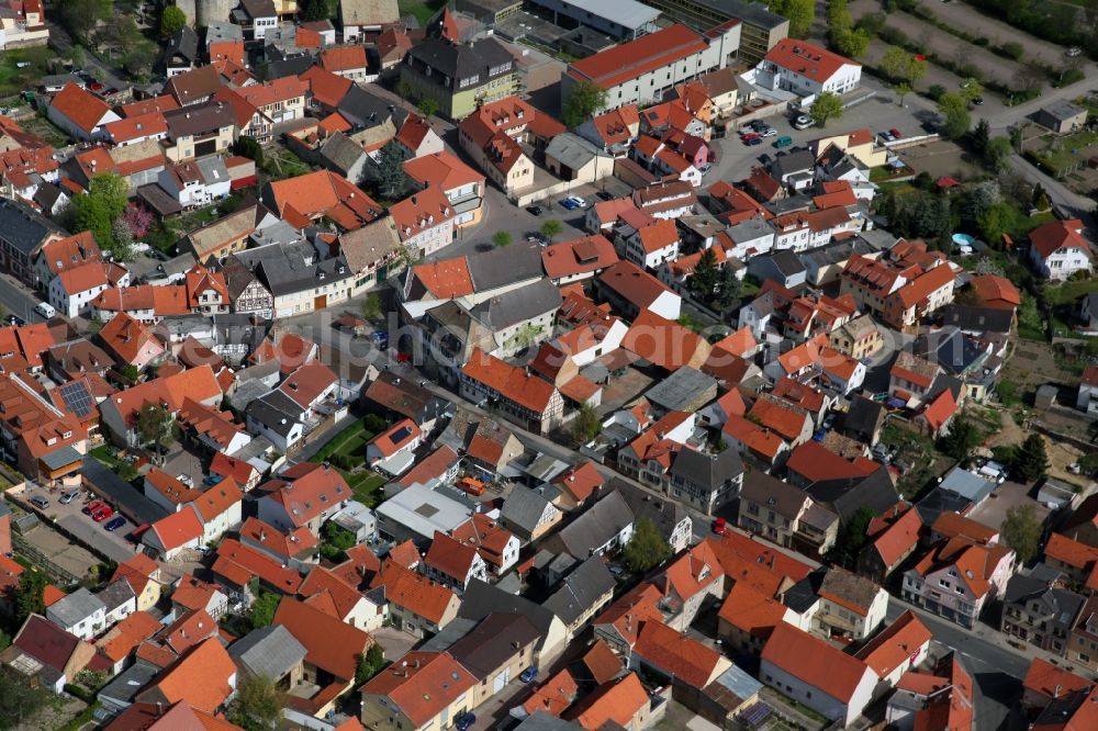 Gau-Odernheim from the bird's eye view: View of Gau- Odernheim in Alzey-Worms district in Rhineland-Palatinate