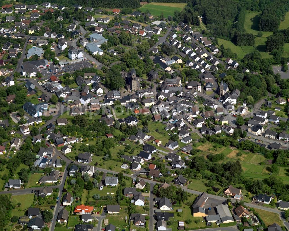 Gebhardshain from the bird's eye view: View of Gebhardshain in Rhineland-Palatinate