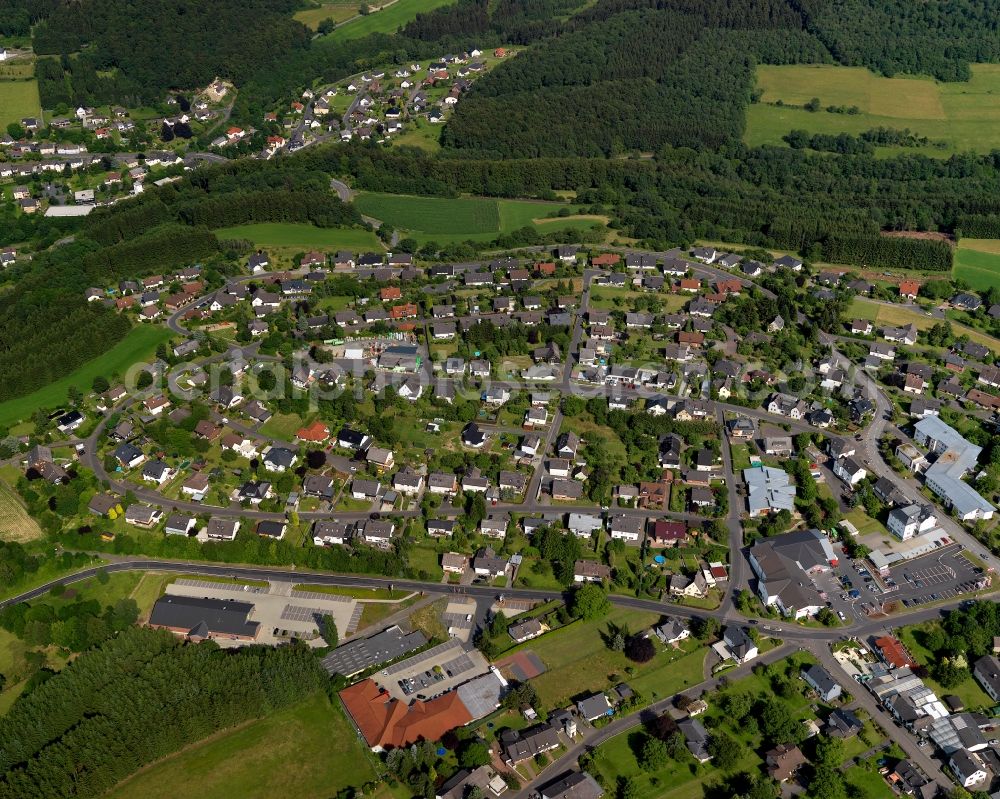 Gebhardshain from above - View of Gebhardshain in Rhineland-Palatinate