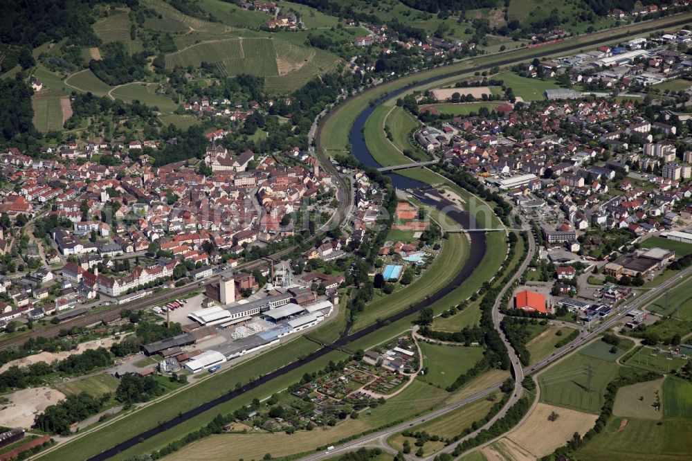 Aerial image Gengenbach - Local view of Gengenbach in Baden-Württemberg